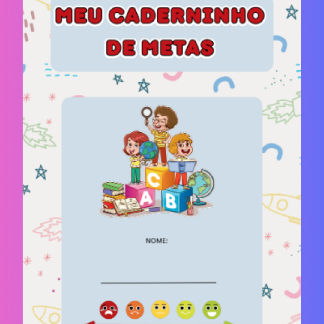 🎯✨ Caderninho de Metas para Alunos ✨📘🖍️INDIVIDUAL