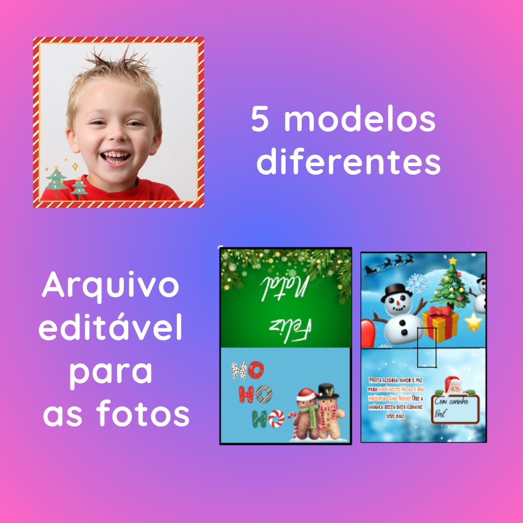 Cartão 3D de Natal